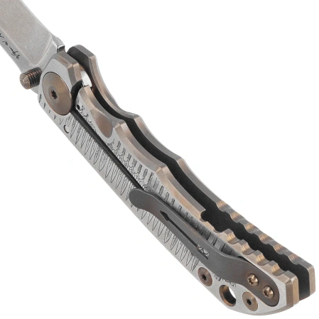 Nóż składany Spartan Blades Harsey Folder ''Marching Spartans'' Titanium, Stonewashed MagnaCut