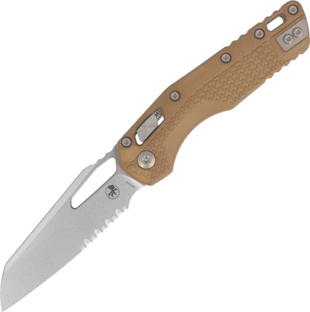Microtech MSI S/E Knife Dark Earth Tri-Grip Polymer, Stonewashed P/S M390MK by Tony Marfione (210T-11PMDE)