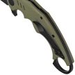 Kubey Wrath Knife Green G10, Blackwashed 14C28N by MUZI Design (KU261F)