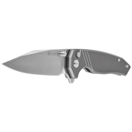 Sencut Selkyris Knife Gray Aluminum, Satin D2 (S25068-2)