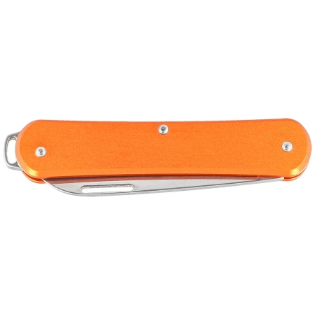 Fox Vulpis Orange Aluminum, Polished N690Co Pocket Knife (FX-VP130 OR)