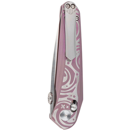 Bestech Mothus Purple Titanium, Satin M390 by Kombou Knife (BT2206D)