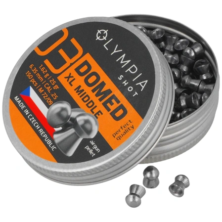 JSB Olympia Shot Domed XL Middle Pellets 6.35 mm, 1.62 g, 150 pcs (500298-150)