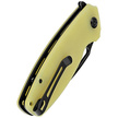 Kubey Knife Tityus Translucent Yellow G10, Dark Stonewashed D2 (KU322G)