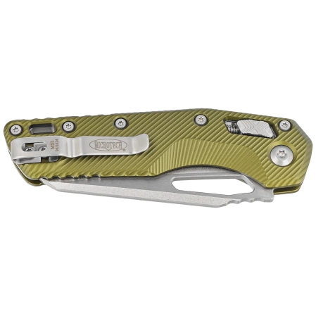 Microtech MSI S/E Knife OD Green Fluted Aluminum, Stonewashed M390MK by Tony Marfione (210-10FLOD)