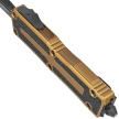 Nóż automatyczny OTF Microtech Scarab II Gen III D/E Tan Aluminium, Black M390MK by Tony Marfione (1280-1TA)
