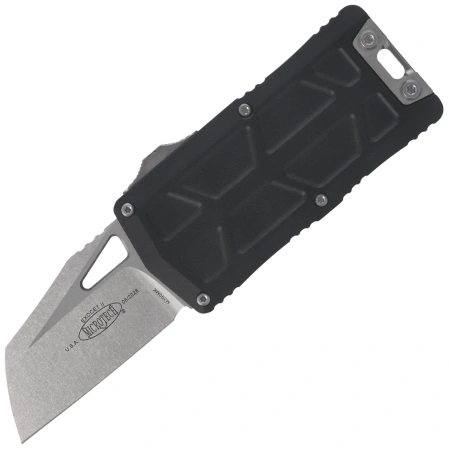 Nóż automatyczny OTF Microtech Exocet II Wharncliffe Black Aluminium, Stonewashed M390MK by Tony Marfione (1156-10)