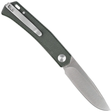 Nóż składany Sencut Braxx Green Canvas Micarta, Satin D2 (S25089-2)