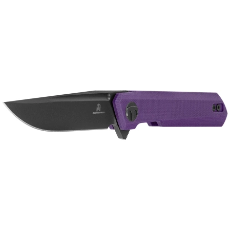 Nóż składany Bestechman Mini Dundee DD Purple G10, Black PVD D2 by Ostap Hel (BMK08D)