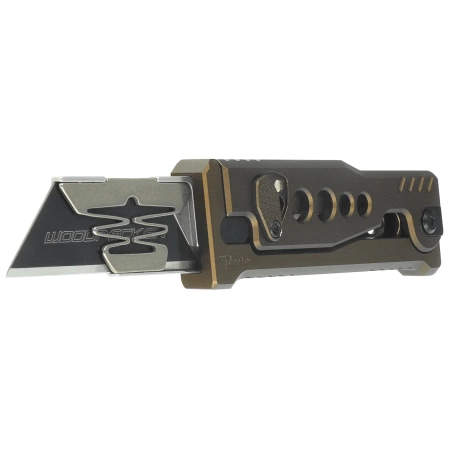 Reate EXO-U V2 Utility Knife Bronze Speedhole Aluminum, Stainles Steel