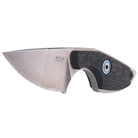 MKM Mikro 1 Carbon Fiber Neck Knife, Stonewashed M390 by Jesper Voxnæs (MKMR01-CF)