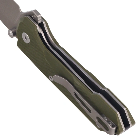 Nóż składany Remette Cosmic Green G10, Sandblasted 14C28N (RTCO-GM)