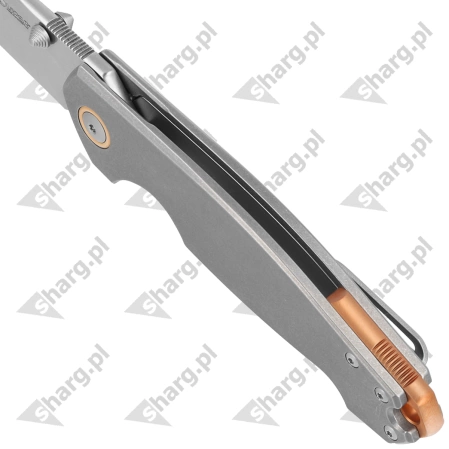 Nóż składany Viper Katla Gray Titanium, Stonewashed M390 by Jesper Voxnæs (V5982TI)