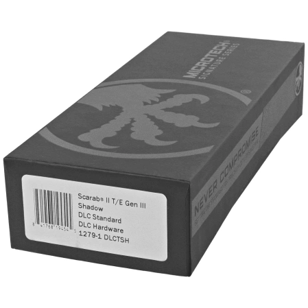 Nóż automatyczny OTF Microtech Scarab II Gen III T/E Black Aluminium, Shadow DLC M390MK by Tony Marfione (1279-1DLCTSH)