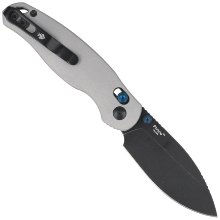 Kizer Phoca CD Knife Light Gray Aluminum, Black Stonewashed 14C28N (V3781CDA2)