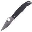 Spyderco Pattadese G-10 Black Plain Knife (C257GP)