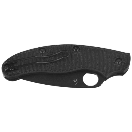 Spyderco UK Penknife Salt Knife Black G10, Black DLC MagnaCut by Sal Glesser (C94GMCBKP)