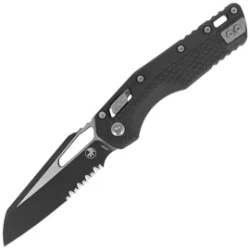 Microtech MSI S/E Knife Black Tri-Grip Polymer, Black P/S M390MK by Tony Marfione (210T-2PMBK)