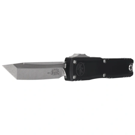 Nóż automatyczny OTF Microtech Ultratech Gen III ZBP T/E Black Aluminium, Stonewashed M390MK by Tony Marfione (1123-10)