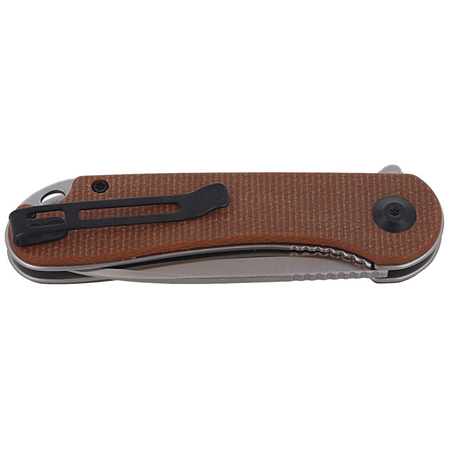 Nóż składany CIVIVI Elementum Flipper Brown Micarta, Satin Finish (C907M)