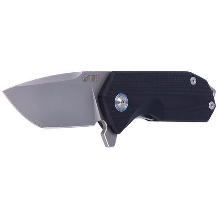 Nóż składany Kubey Campe KU203A Black G10, Sandblasted D2