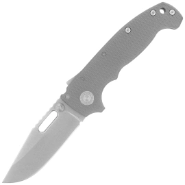 Demko AD20S Clip Point Knife Gray G10, Stonewashed MagnaCut by Andrew Demko (MGAD20S-MAG-GRYG10-CP)
