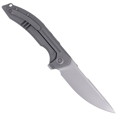 Nóż składany WE Knife Quixotic Gray Titanium, Silver Bead Blasted CPM 20CV (WE21016-1)