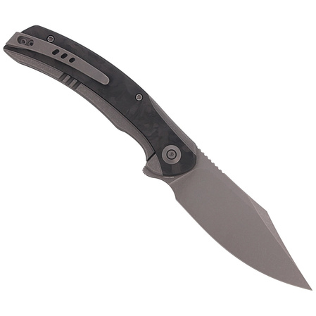 Nóż składany WE Knife Snick Gray Titanium / Marble Carbon Fiber, Gray Stonewashed CPM-20CV (WE19022F-2)