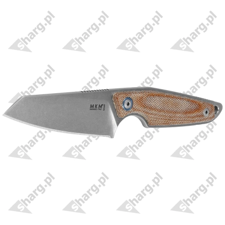Nóż MKM Makro 2 Natural Canvas Micarta, Stonewashed by Jesper Voxnæs (MKMA02-NC)