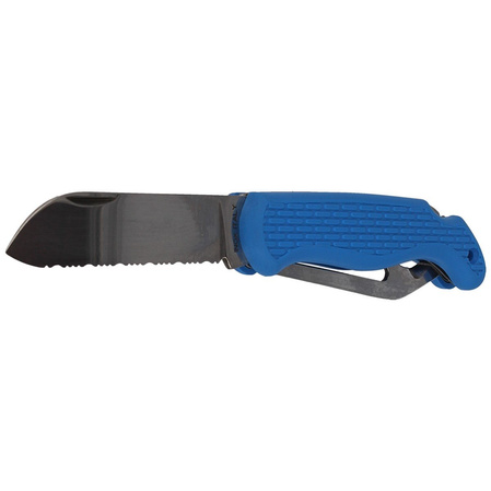 Nóż żeglarski MAC Boat 2 Blue PP-TPE,  Satin W 1.4034
