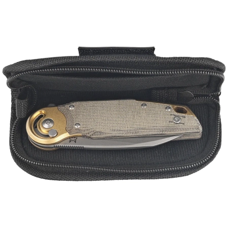 Fox Metamorphosis Green Micarta Knife, Acid Stonewashed M390 (FX-556-B4)