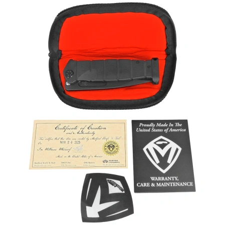 Nóż składany Medford USMC FF Black DLC Titanium, Black DLC HW/Clip, Black DLC S90V by Greg Medford (MK2044PQ-30PV-TPCP-PP)