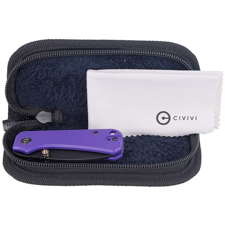 Nóż składany CIVIVI Baby Banter Purple G10, Black Stonewashed by Ben Petersen (C19068S-4)