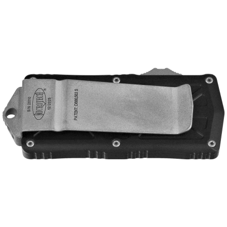 Microtech Exocet D/E OTF Knife Black Aluminum, Apocalyptic M390MK by Tony Marfione (157-10AP)