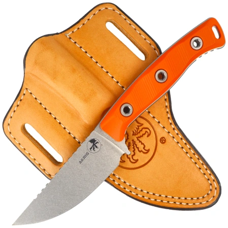 Nóż Microtech Akris S/E Ember G10, Stonewashed M390MK by Tony Marfione (95-10EM-4)