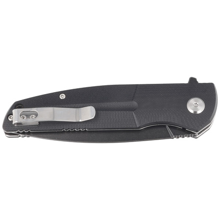 Bestech Knife Fin Black G10, Black Stonewashed 14C28N (BG34A-3)