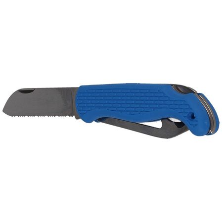 Nóż żeglarski MAC Boat 2 Blue PP-TPE, Satin W 1.4034