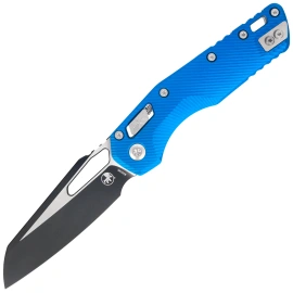 Microtech MSI S/E Knife Fluted Blue Aluminium, Black M390MK by Tony Marfione (210-1FLBL)