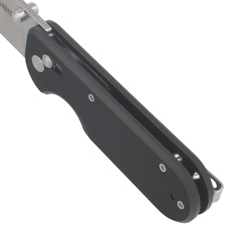 Kubey Bedrock Knife Black G10, Satin D2 (KU505A)