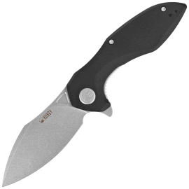 Kubey Nobel Knife Black G10, Beadblasted 14C28N (KU236K)