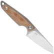 MKM Makro 2 Natural Canvas Micarta Knife, Stonewashed by Jesper Voxnæs (MKMA02-NC)
