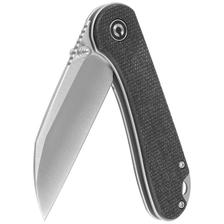 Nóż składany Civivi Elementum Wharncliffe Black Canvas Micarta, Satin Nitro-V (C18062AF-3)