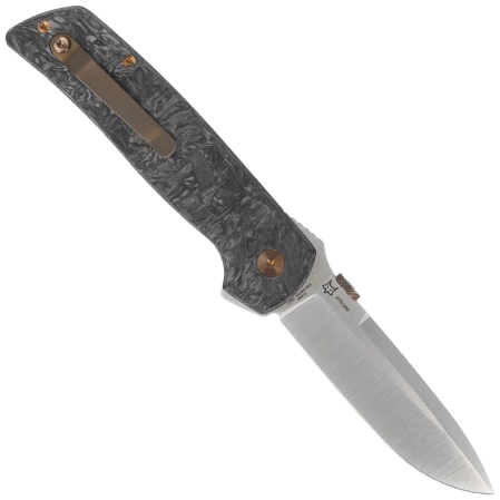Nóż składany Fox Original Gangster LE No 270/350 Dark Matter Fat Carbon, Satin Elmax by Bob Terzuola (FX-ATC-OG01 CFMC)