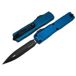 Nóż automatyczny OTF Microtech Ultratech Gen IV D/E Tactical Blue Aluminium, Black M390MK by Tony Marfione (11224-1BL)