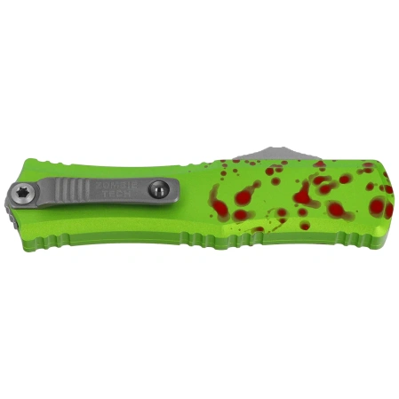 Nóż automatyczny OTF Microtech Hera II Mini Bayonet Zombie-Tech Aluminium, Stonewashed M390MK by Tony and Sean Marfione (1701M-10Z)