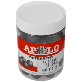 Kule gumowe Apolo Deterrent Semi Soft .68, 60 szt.