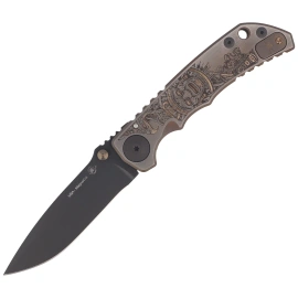 Nóż składany Spartan Blades Harsey Folder ''Aztec'' Titanium, Black PVD MagnaCut by William W. Harsey (SF5AZTC)