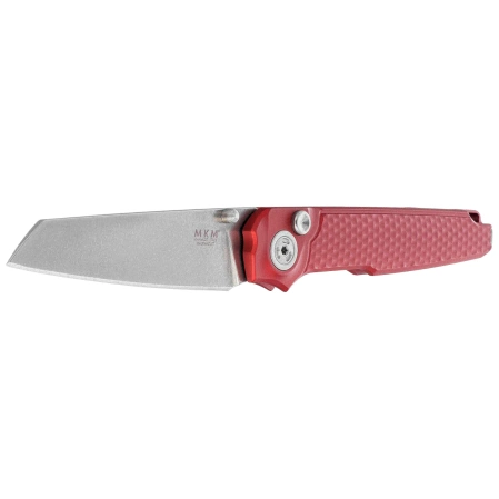 Nóż składany MKM Miura Red Aluminium, Stonewashed MagnaCut by Simone Tonolli (MK MI-ARD)