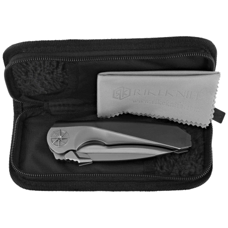 Nóż składany Rike Knife RK-Tissot 1-B Black-Gray Titanium, Satin M390