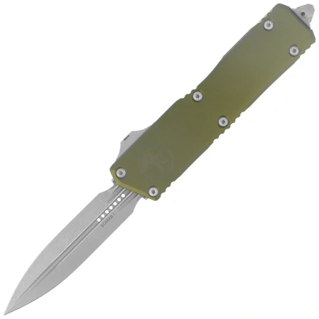 Nóż automatyczny OTF Microtech Scarab II Gen III Executive D/E OD Green Aluminium, Apocalyptic M390MK by Tony Marfione (1175-10APOD)